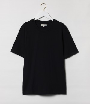 Men Merz B. Schwanen 1940s loopwheeled T Shirts Black | MERZ4390871