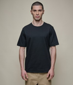 Men Merz B. Schwanen 2M15 sturdy T Shirts Black | MERZ4763512