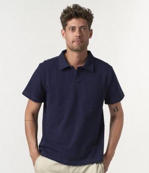 Men Merz B. Schwanen 2PKPL Polo Shirts Blue | MERZ8719026