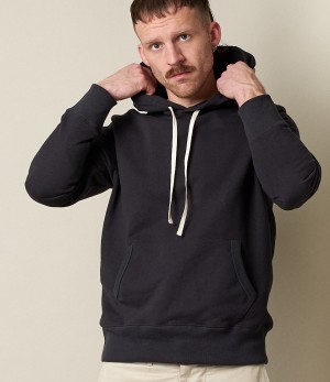 Men Merz B. Schwanen 382 loopwheeled Hoodie Grey | MERZ3072196