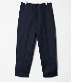 Men Merz B. Schwanen CHINO01 Chino Pants Navy | MERZ9028345