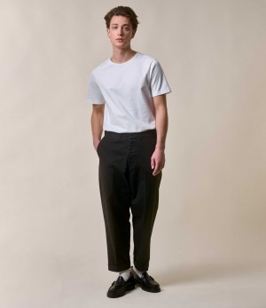 Men Merz B. Schwanen CHINO01 Chino Pants Black | MERZ3971842