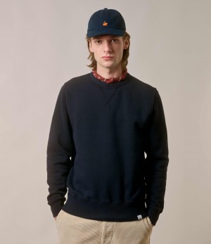 Men Merz B. Schwanen CSW28 Sweatshirts Navy | MERZ6802174