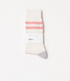 Men Merz B. Schwanen GS05 Socks Beige / Coral | MERZ9413560