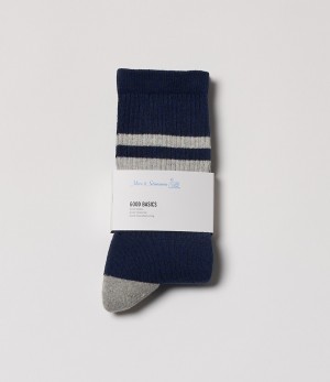 Men Merz B. Schwanen GS06 Socks Blue | MERZ8731409