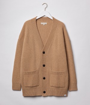 Men Merz B. Schwanen LOCG01 Cardigan Brown | MERZ9704125