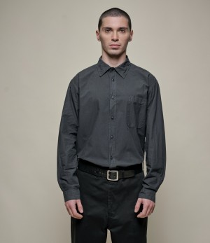 Men Merz B. Schwanen SHIRT01 Shirts Grey | MERZ9476203