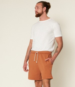Men Merz B. Schwanen SPS05 Sweatshorts Brown | MERZ9476312