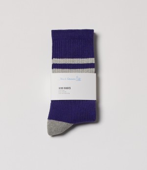 Women Merz B. Schwanen GS06 Socks Purple | MERZ8350279