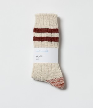 Women Merz B. Schwanen MW75 Socks Beige / Brown | MERZ8216790