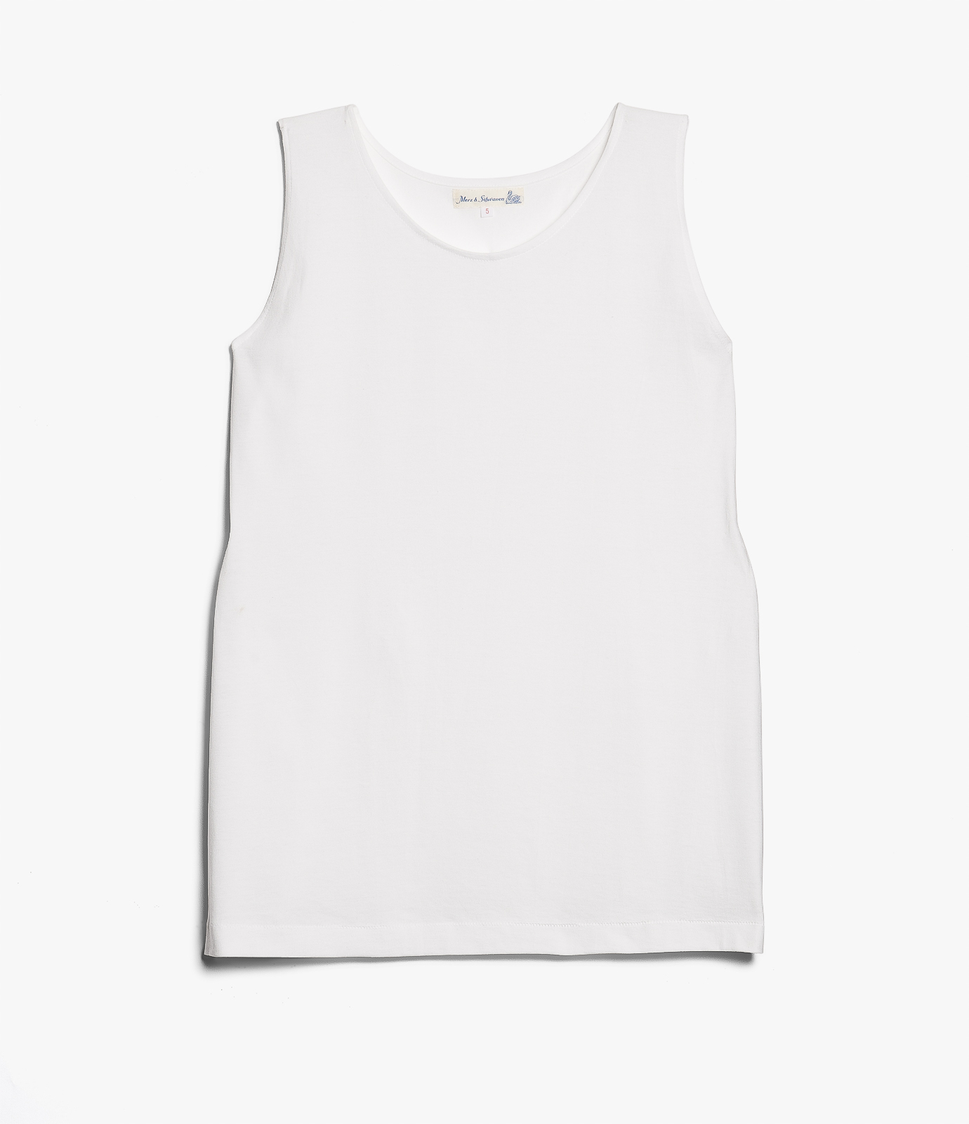 Men Merz B. Schwanen 136 loopwheeled Tank Top White | MERZ9023845