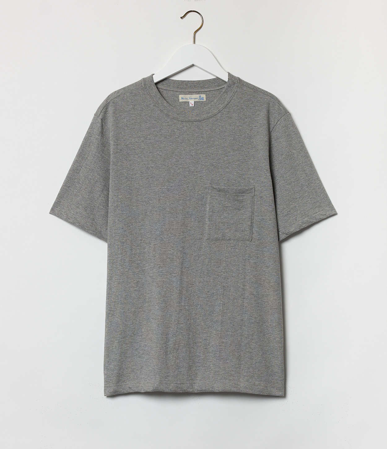 Men Merz B. Schwanen 1940sP loopwheeled T Shirts Grey | MERZ2369487