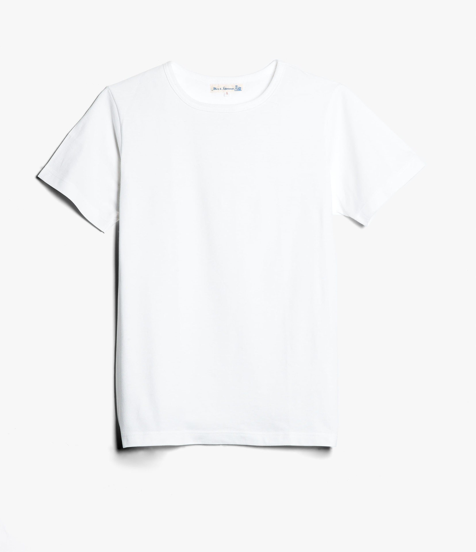 Men Merz B. Schwanen 1950s loopwheeled T Shirts White | MERZ8975013