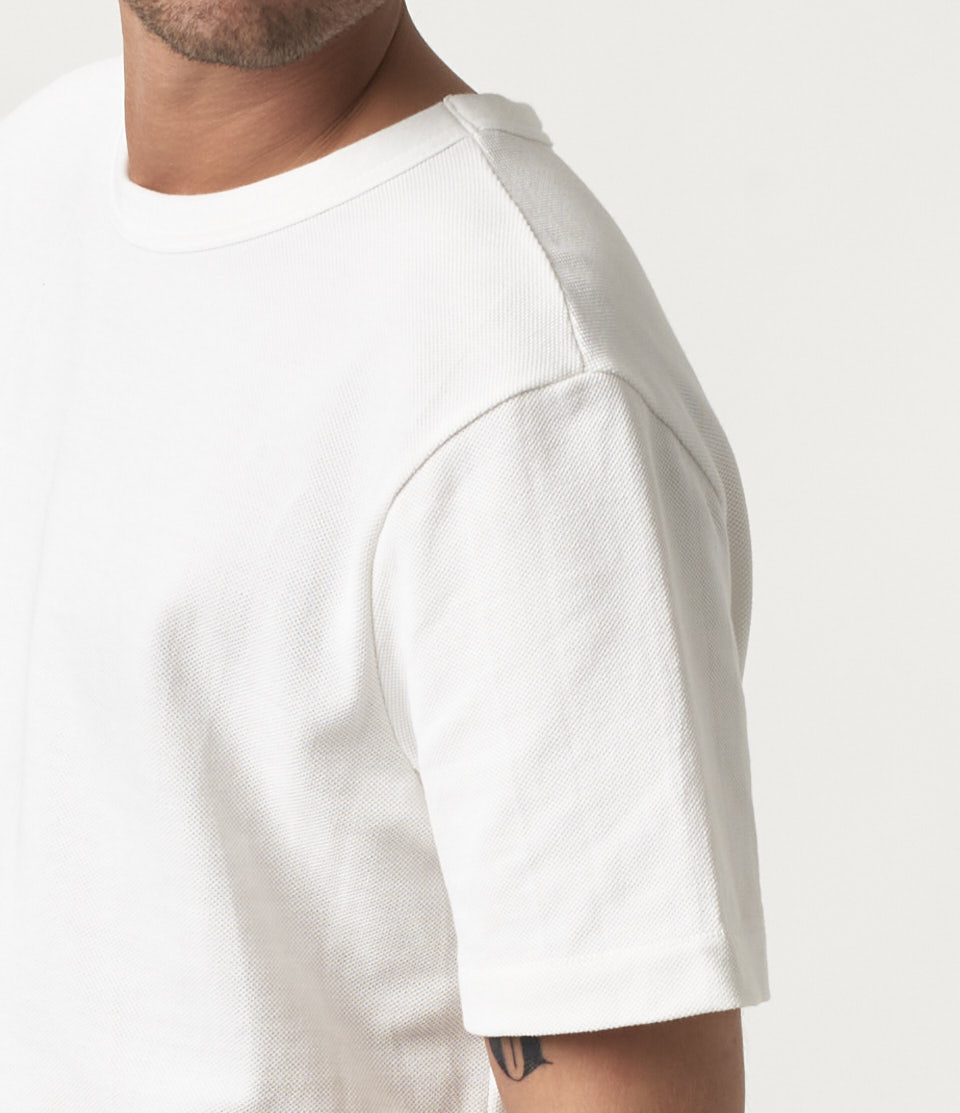 Men Merz B. Schwanen 214PK loopwheeled T Shirts White | MERZ0985267