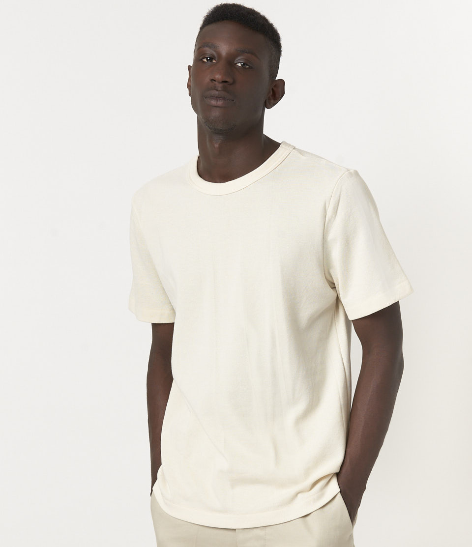 Men Merz B. Schwanen 214PK loopwheeled T Shirts Beige | MERZ8563074