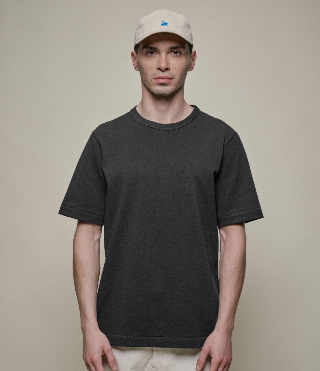Men Merz B. Schwanen 214PK loopwheeled T Shirts Grey | MERZ2360589