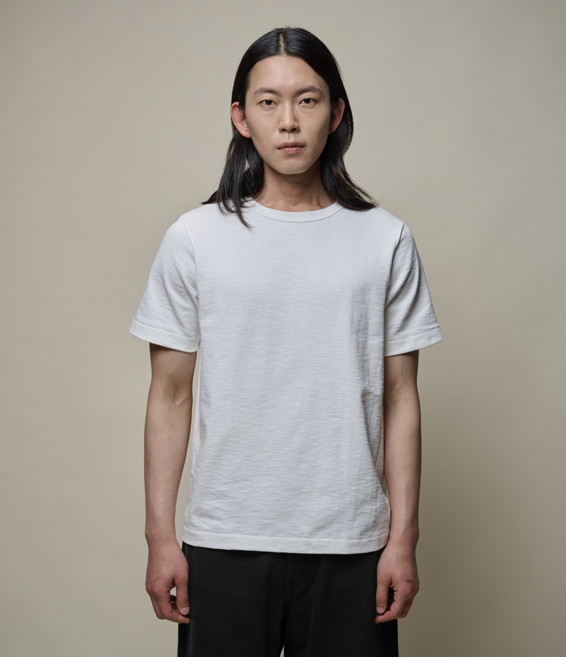 Men Merz B. Schwanen 2S14 loopwheeled T Shirts White | MERZ4705193