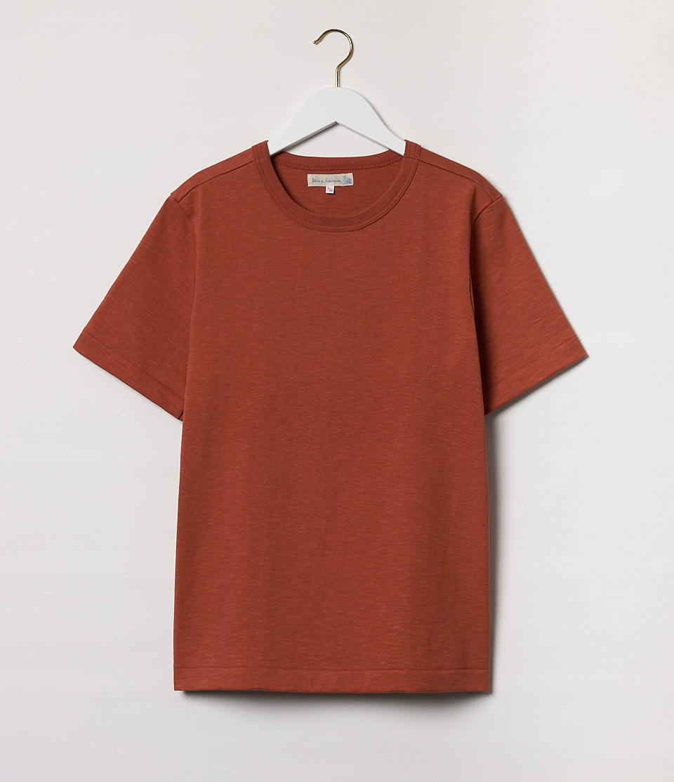 Men Merz B. Schwanen 2S14 loopwheeled T Shirts Red | MERZ5902814