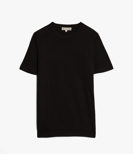 Men Merz B. Schwanen 2W15 loopwheeled T Shirts Black | MERZ6193724