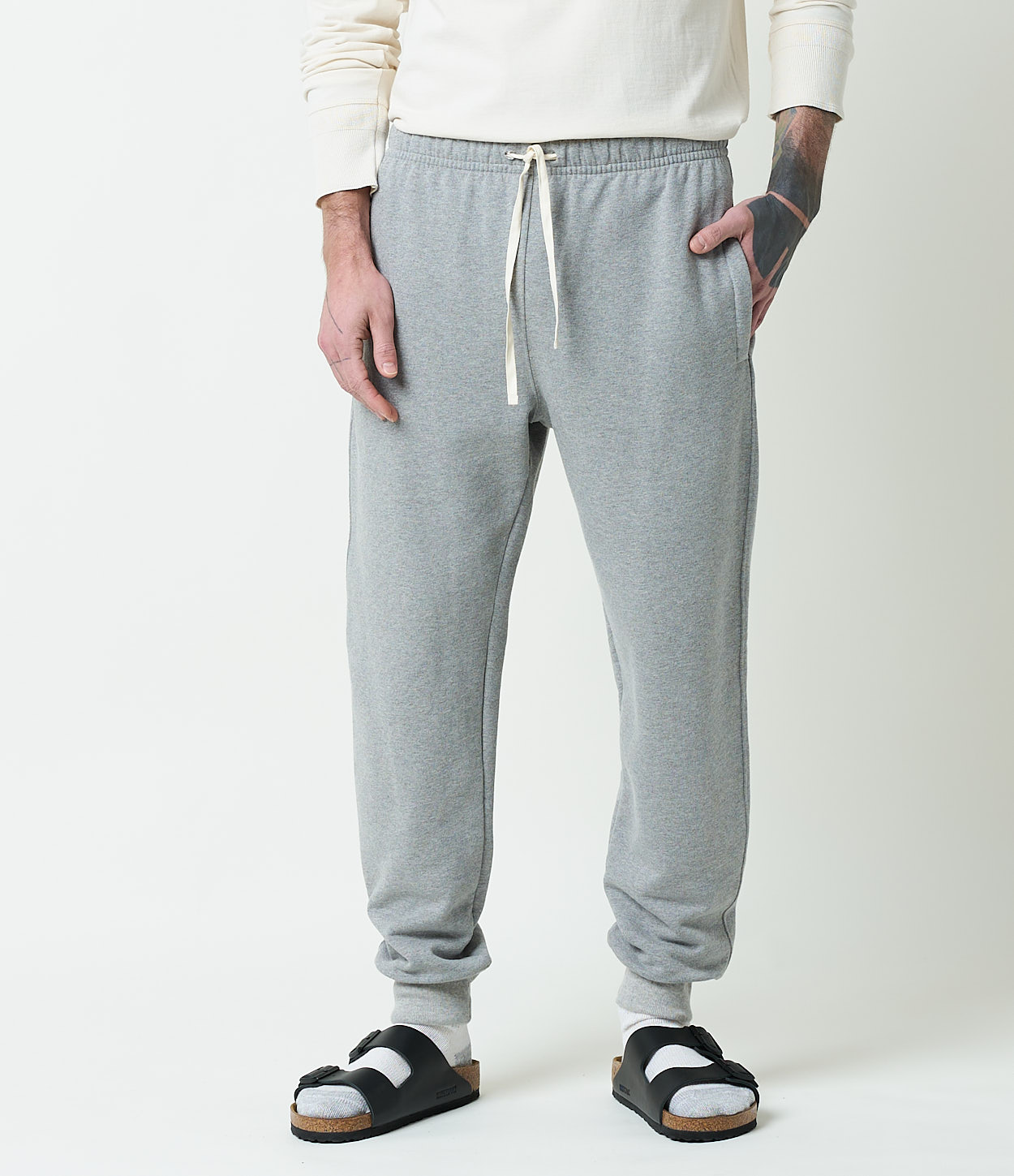Men Merz B. Schwanen 359 loopwheeled Sweatpants Grey | MERZ5238610