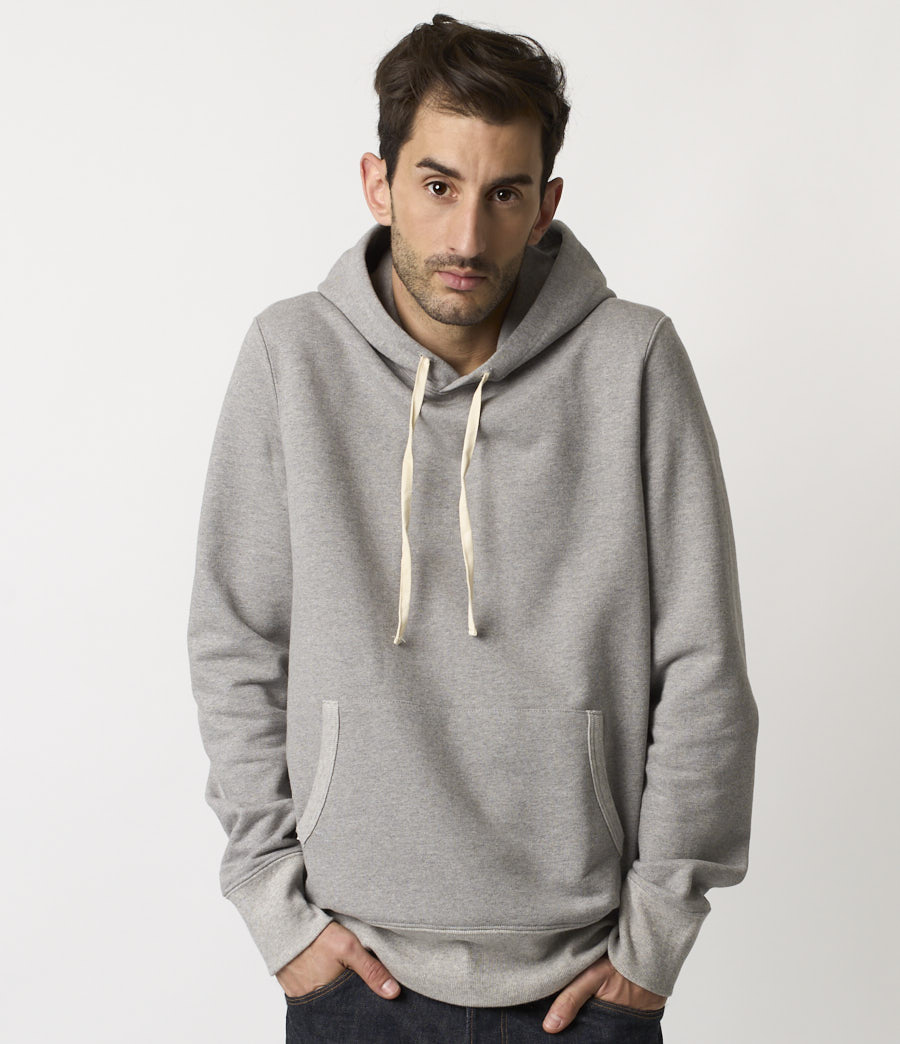 Men Merz B. Schwanen 382 loopwheeled Hoodie Grey | MERZ2387509
