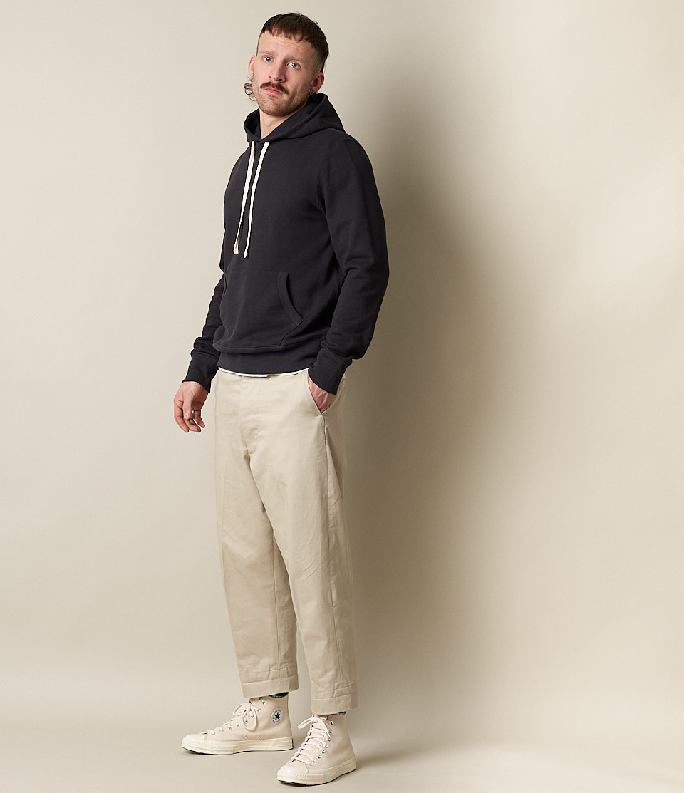 Men Merz B. Schwanen 382 loopwheeled Hoodie Grey | MERZ3072196