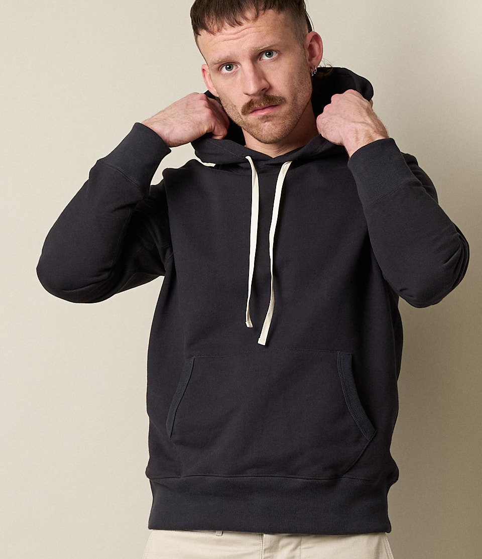 Men Merz B. Schwanen 382 loopwheeled Hoodie Grey | MERZ3072196