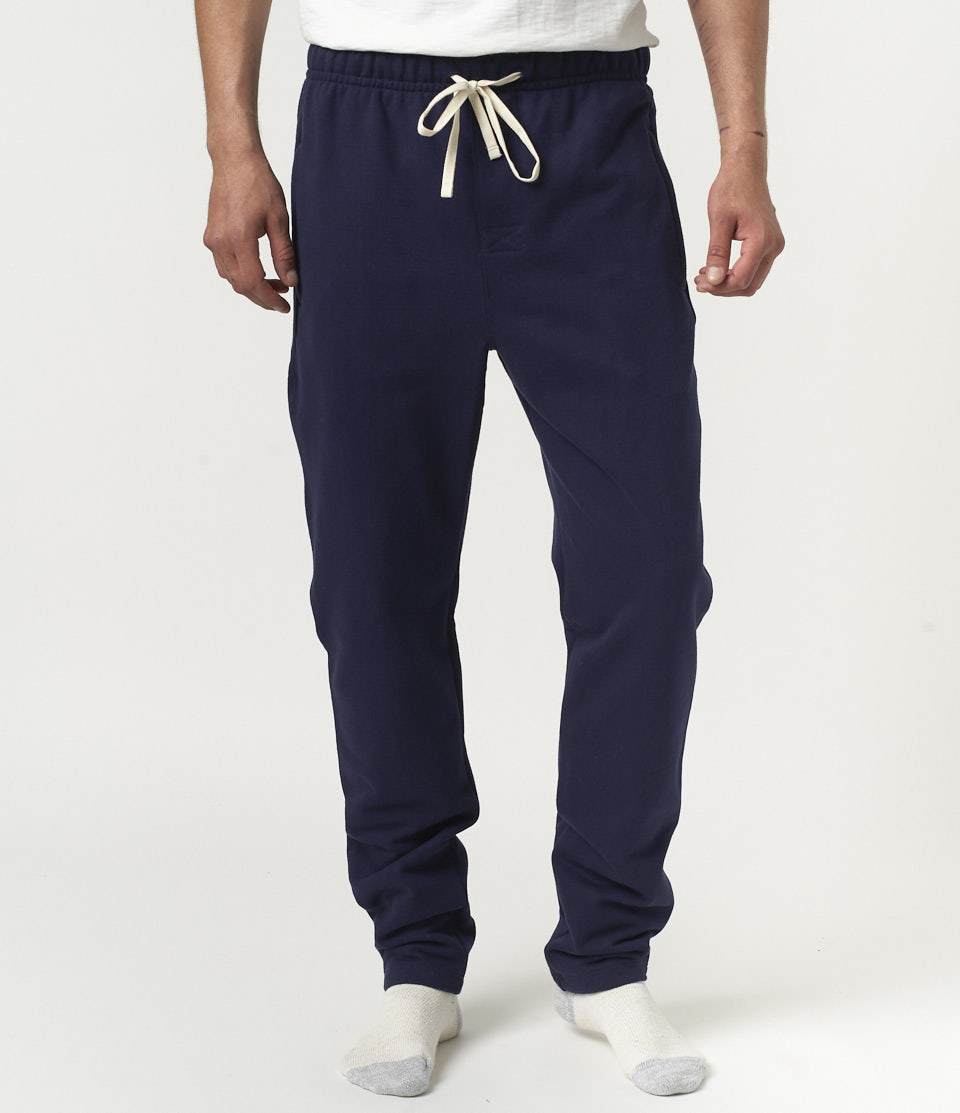 Men Merz B. Schwanen 3S50 loopwheeled Sweatpants Blue | MERZ9152064