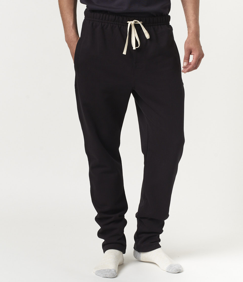 Men Merz B. Schwanen 3S50 loopwheeled Sweatpants Black | MERZ6285094