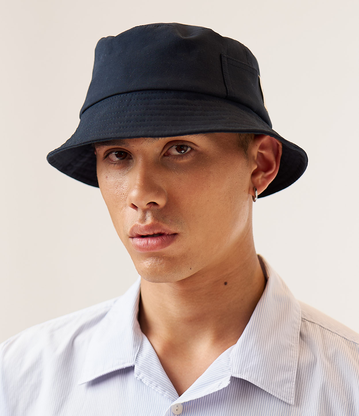 Men Merz B. Schwanen BH03 Bucket Hats Navy | MERZ5319874