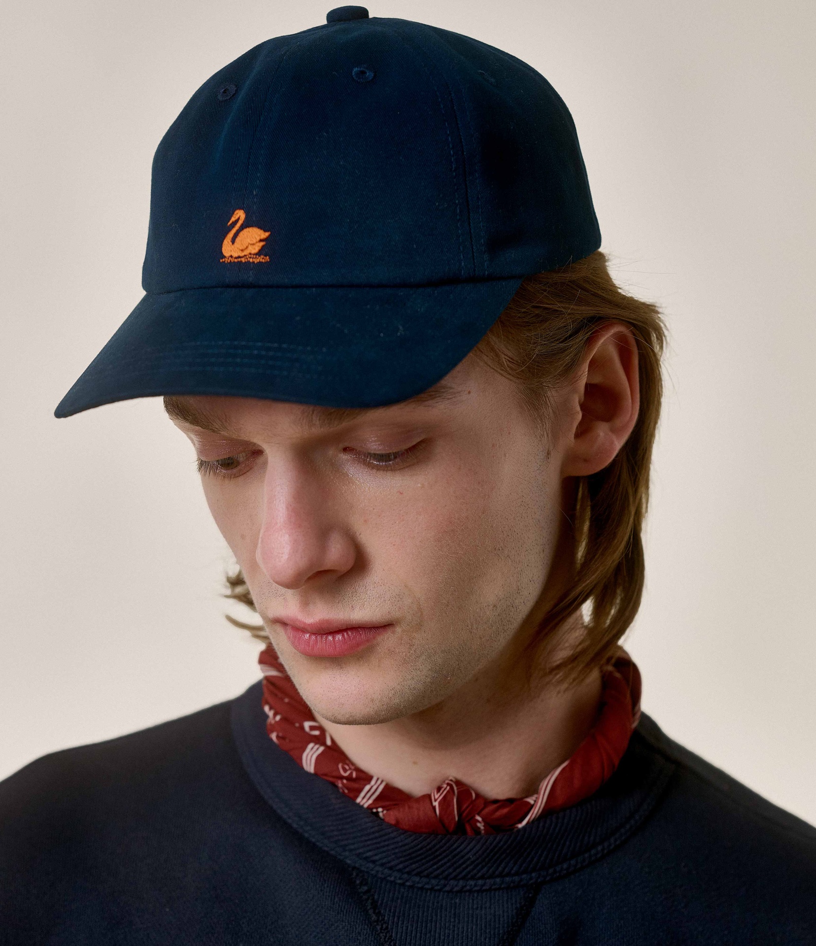 Men Merz B. Schwanen CAP01 swan logo Caps Blue | MERZ3180645