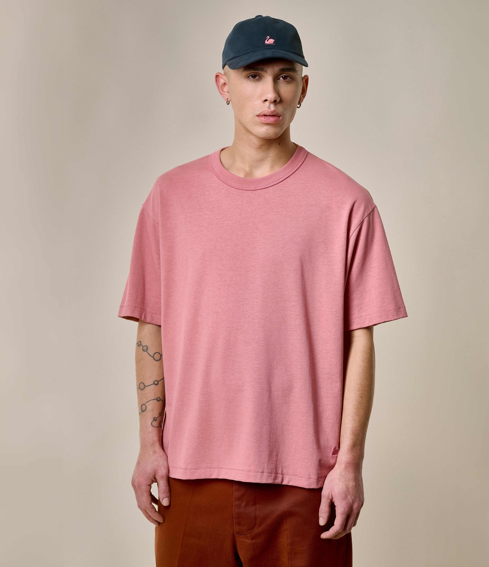 Men Merz B. Schwanen GHP01 T Shirts Rose | MERZ3210469