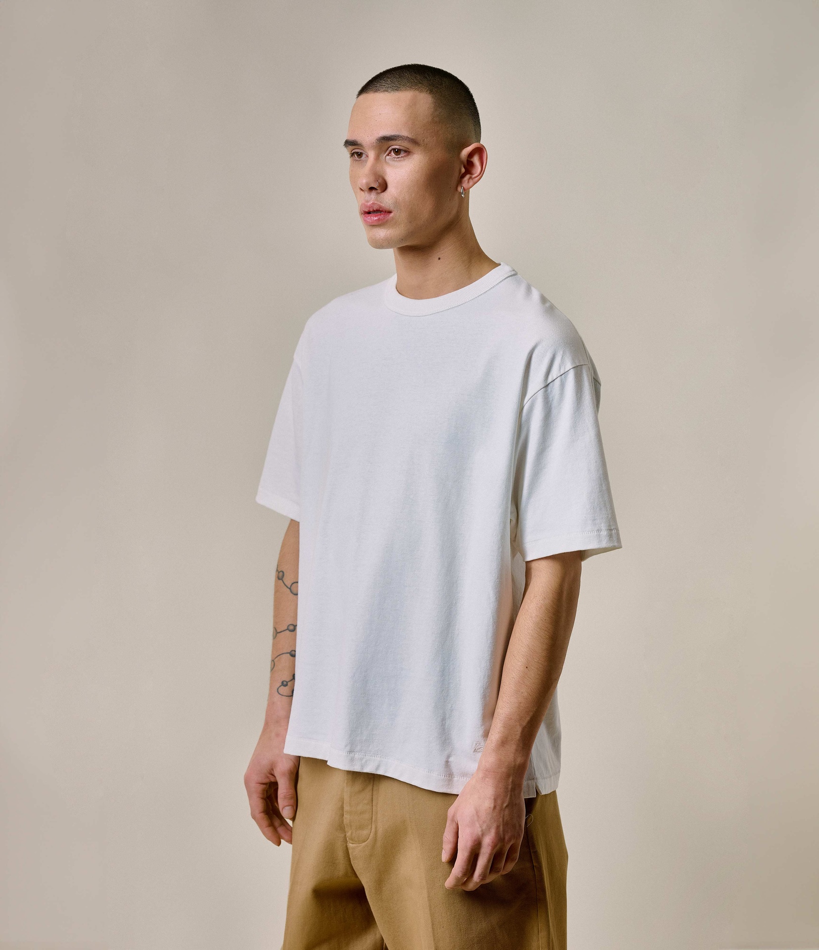 Men Merz B. Schwanen GHP01 T Shirts White | MERZ9130458