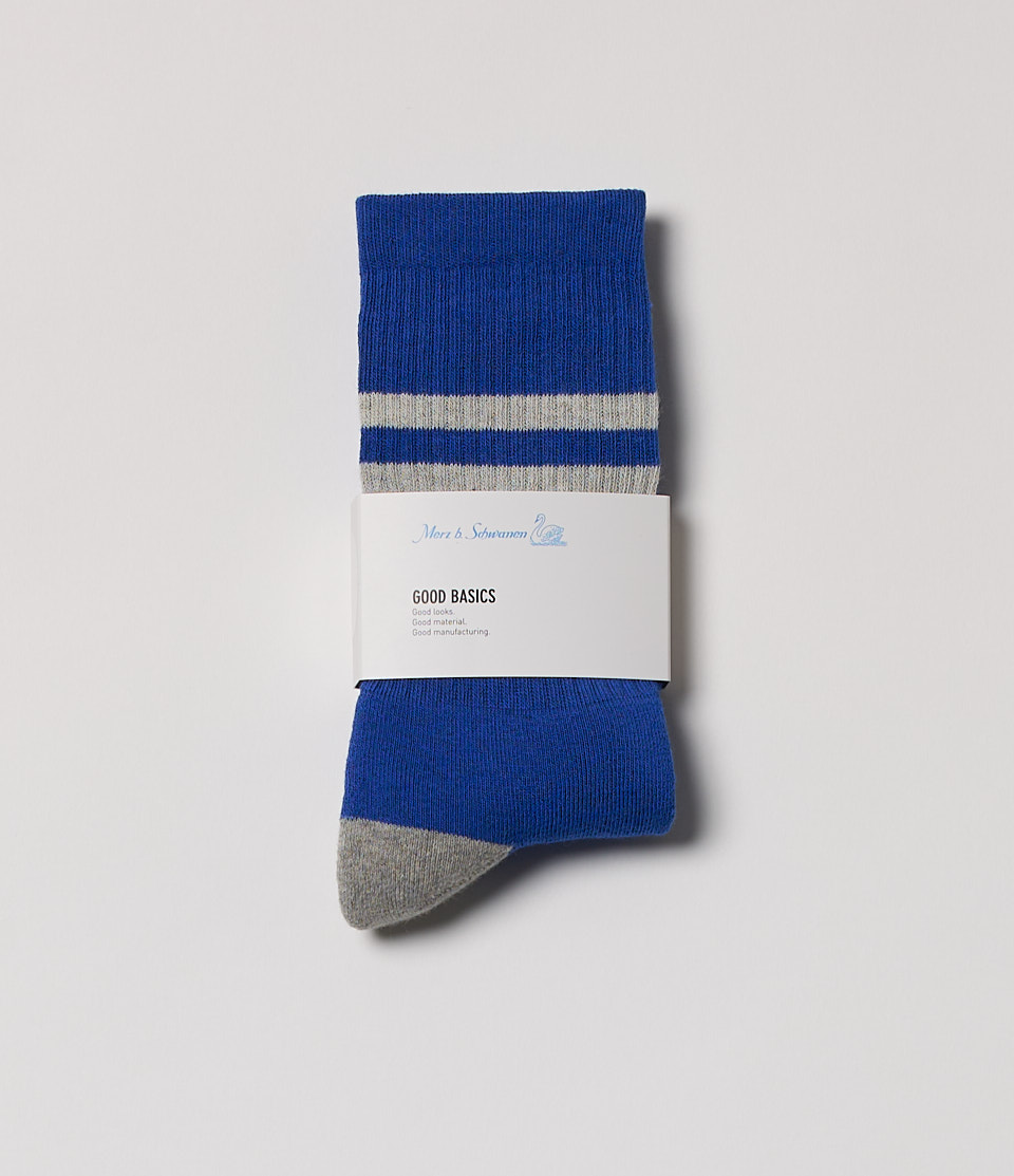 Men Merz B. Schwanen GS06 Socks Blue | MERZ4897562