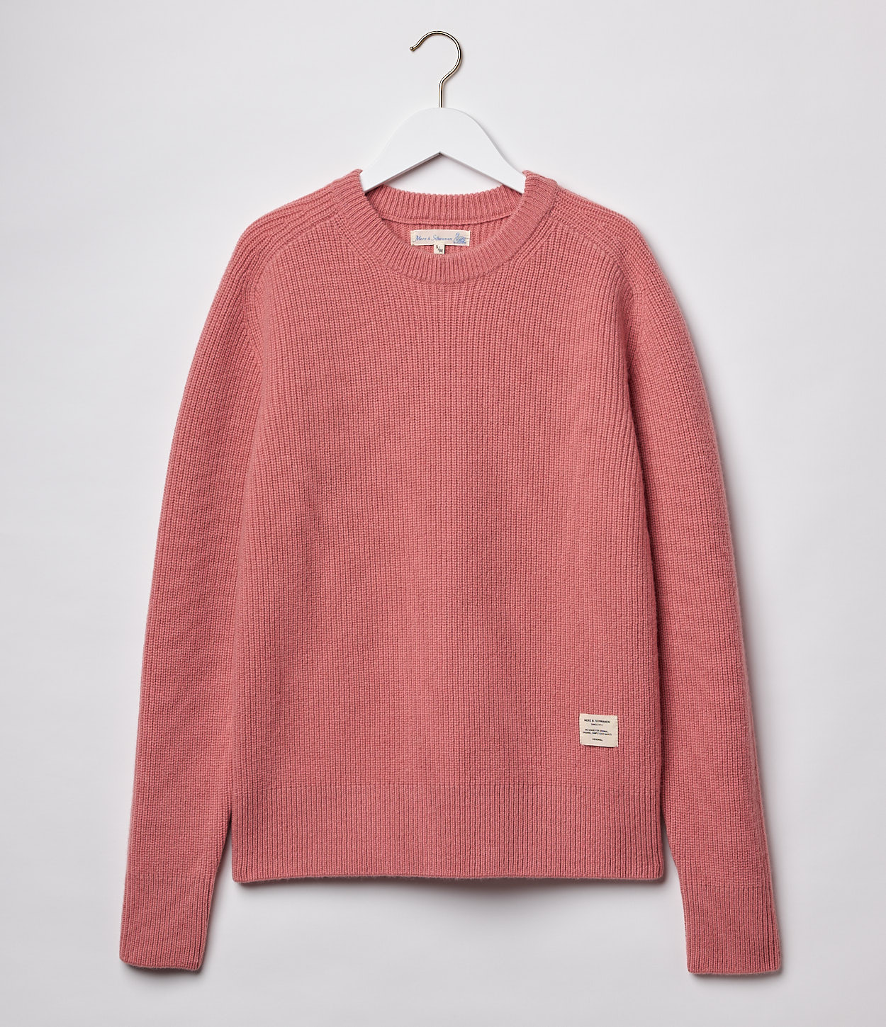 Men Merz B. Schwanen LOCC02 crew Pullover Rose | MERZ1873645