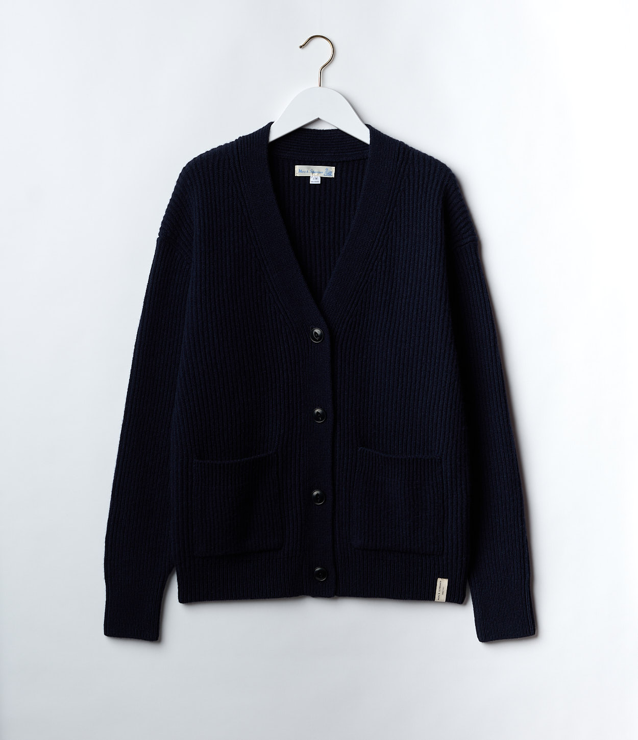 Men Merz B. Schwanen LOCG02 Cardigan Navy | MERZ5426871