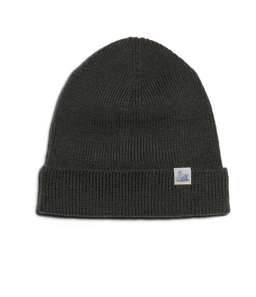 Men Merz B. Schwanen MWBN01 classic Beanie Dark Green | MERZ4501398