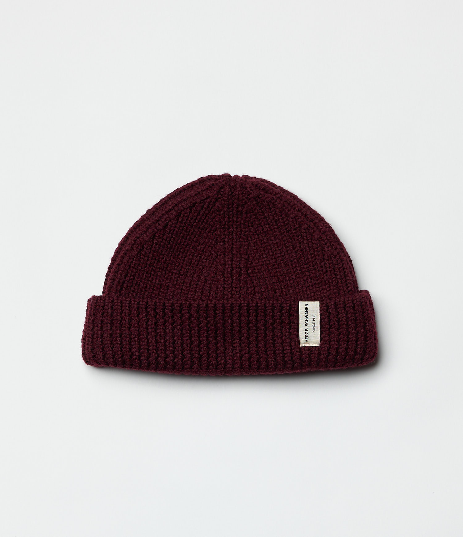 Men Merz B. Schwanen MWBN02 sturdy Beanie Burgundy | MERZ2483016