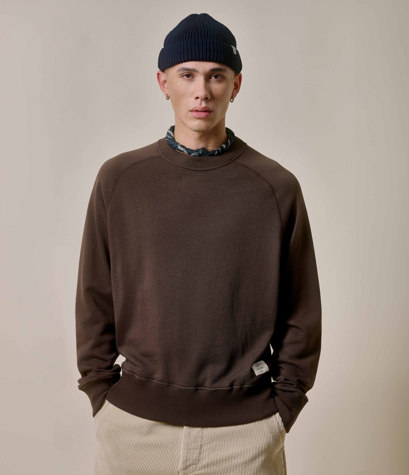 Men Merz B. Schwanen RGSW01 Sweatshirts Chocolate | MERZ9362581
