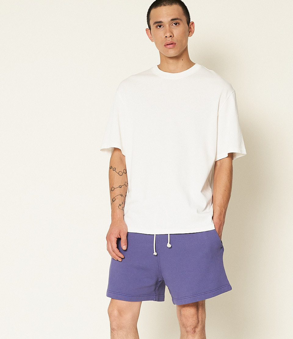 Men Merz B. Schwanen SPS05 Sweatshorts Purple Blue | MERZ2435901
