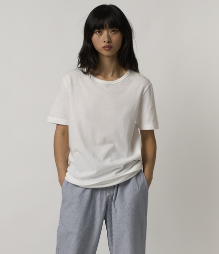 Women Merz B. Schwanen 1950s loopwheeled T Shirts White | MERZ1748309
