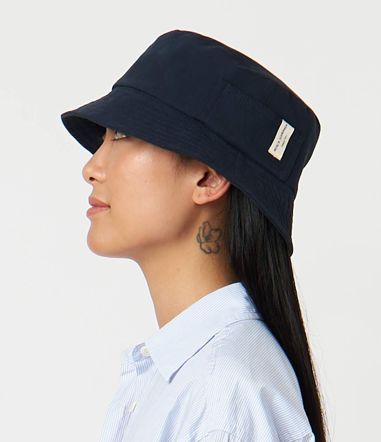 Women Merz B. Schwanen BH03 Bucket Hats Navy | MERZ8047352