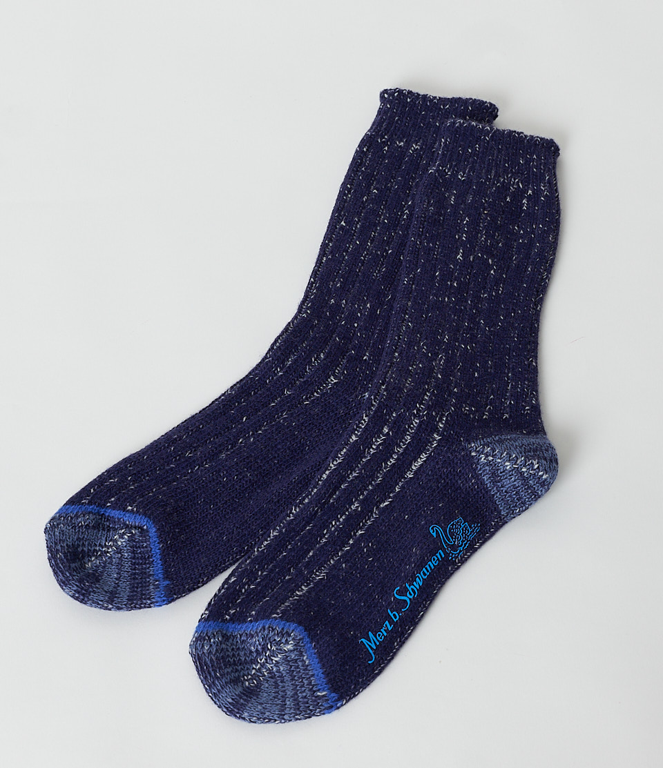 Women Merz B. Schwanen MW72 Socks Purple Blue | MERZ4190725