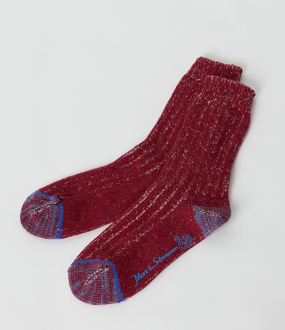 Women Merz B. Schwanen MW72 Socks Red | MERZ0618593