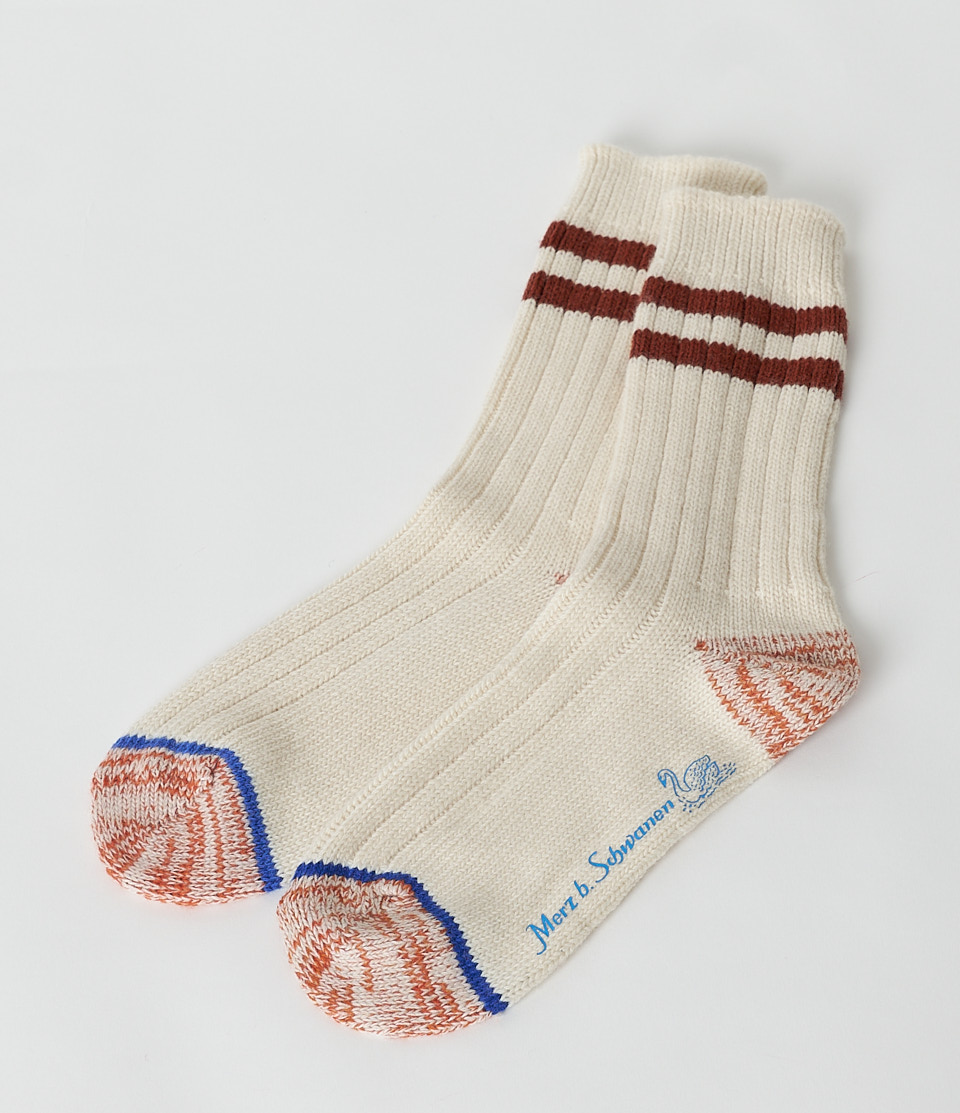 Women Merz B. Schwanen MW75 Socks Beige / Brown | MERZ8216790