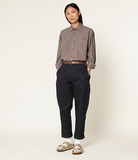 Women Merz B. Schwanen PANTS02 high waisted Pants Black | MERZ3729146