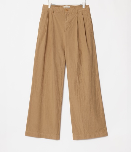 Women Merz B. Schwanen PANTS04 wide Pants Khaki | MERZ5073482