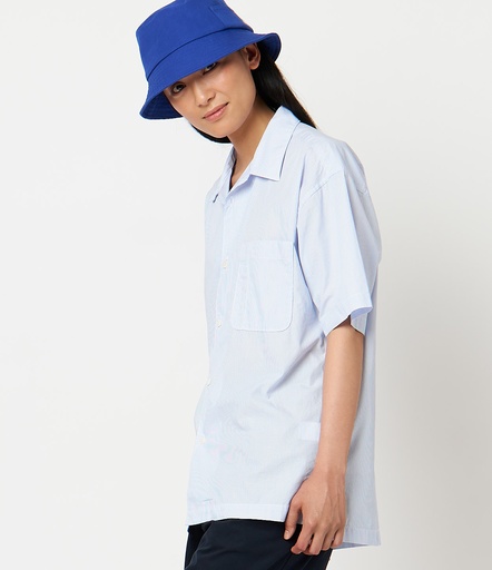 Women Merz B. Schwanen SHIRT03 bowling Shirts White / Blue | MERZ9250684
