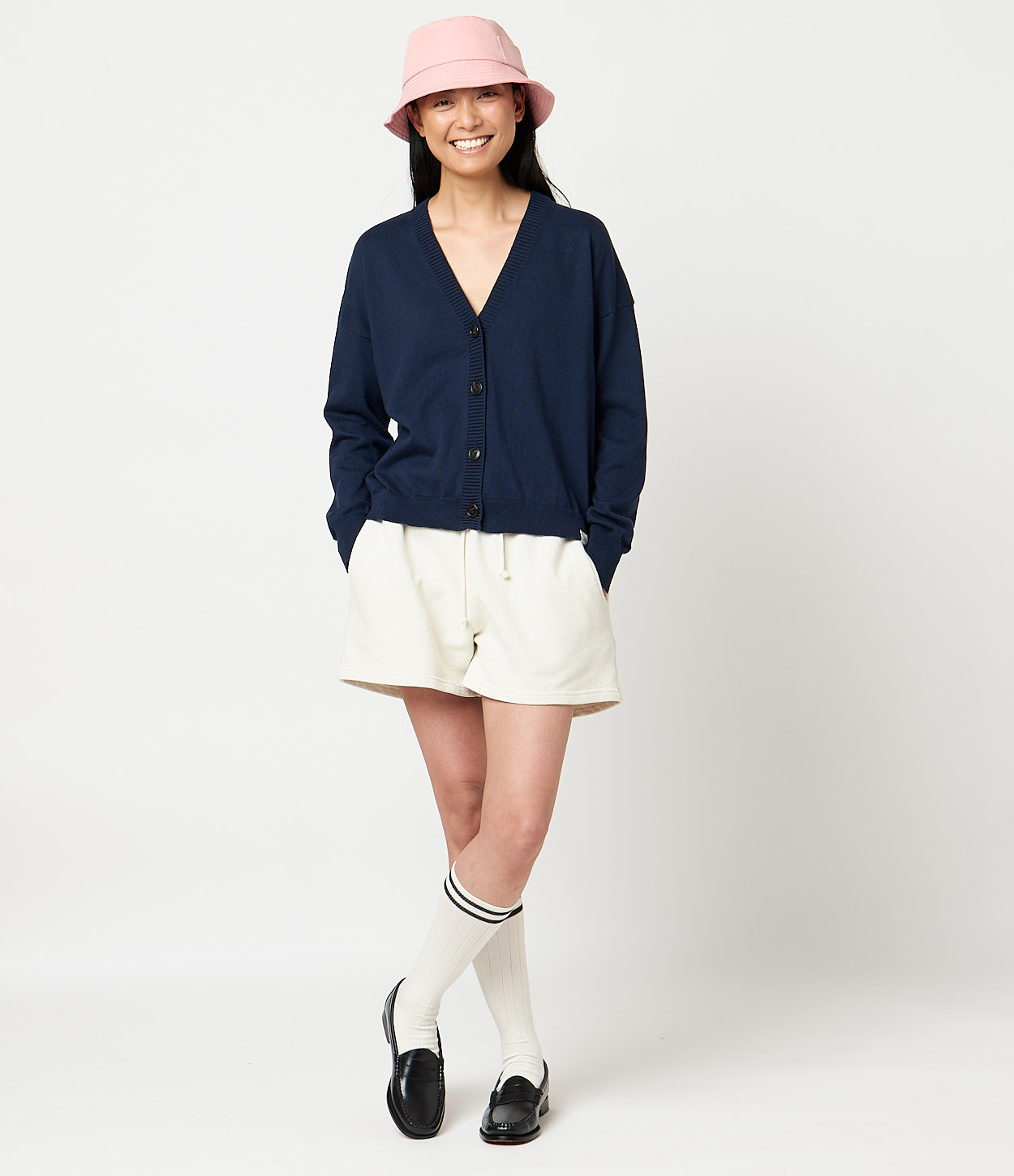 Women Merz B. Schwanen WCC01 cropped Cardigan Deep Blue | MERZ1483576
