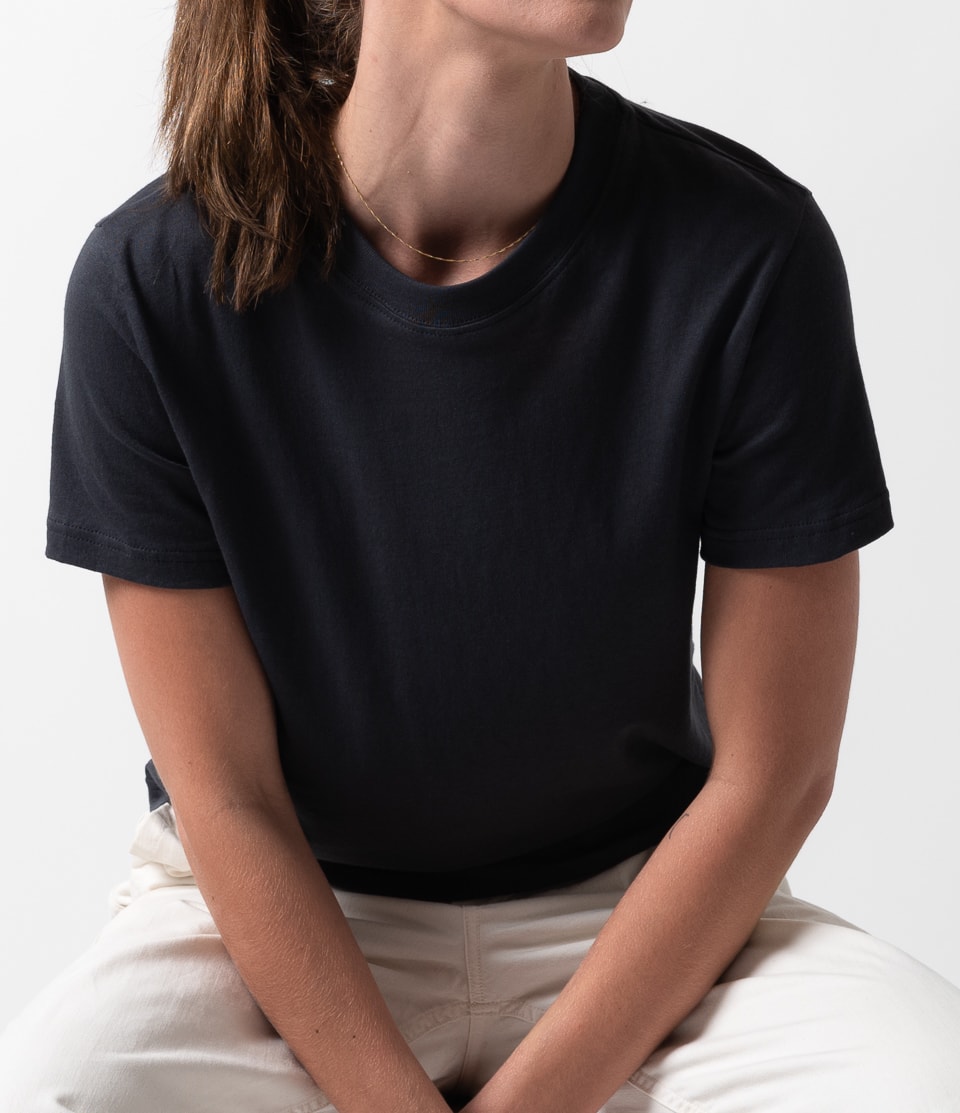 Women Merz B. Schwanen WCT05 crew neck T Shirts Grey | MERZ5134892